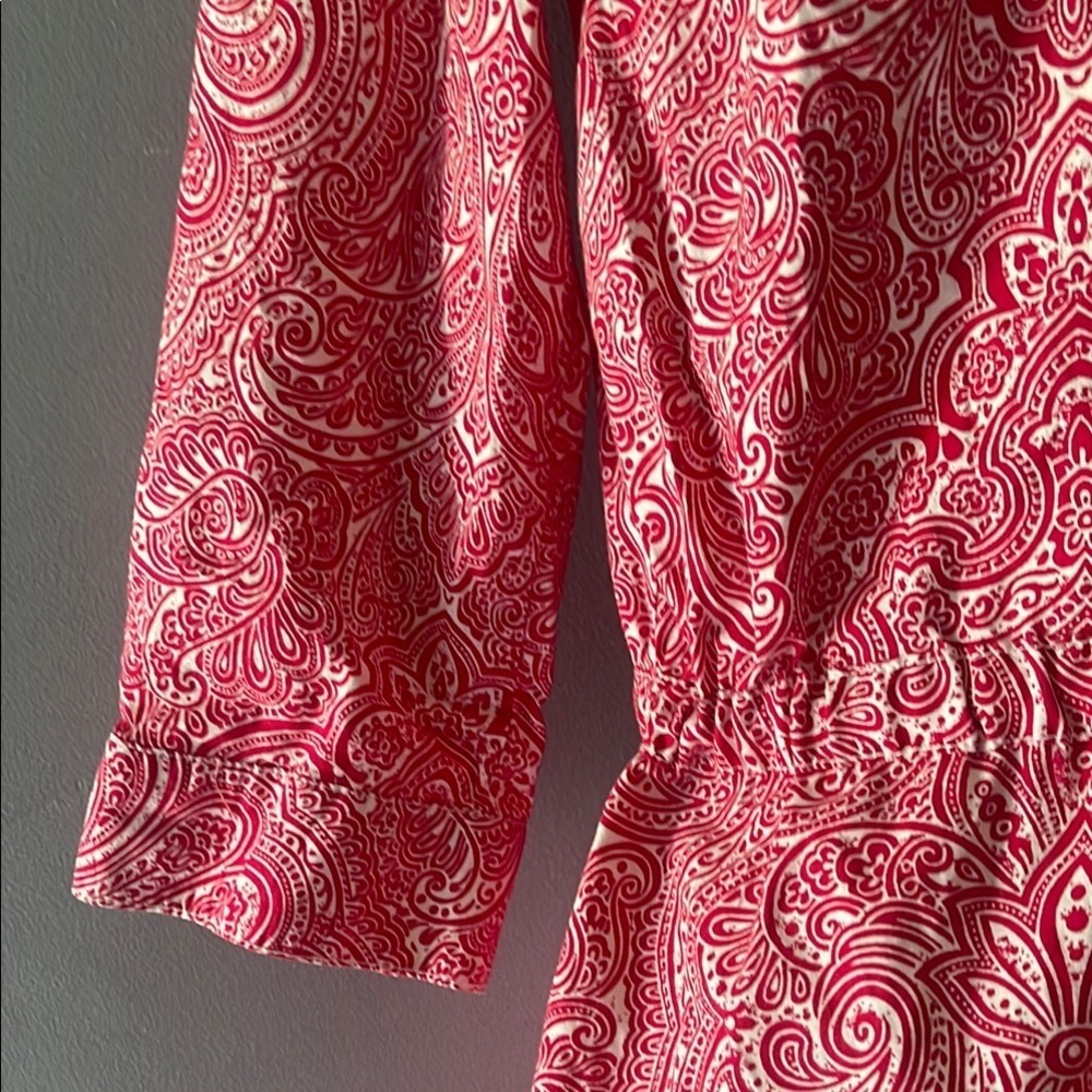 Tommy Hilfiger Pink Smocked Polo Collar Dress 3/4 sleeve - Picture 5 of 12